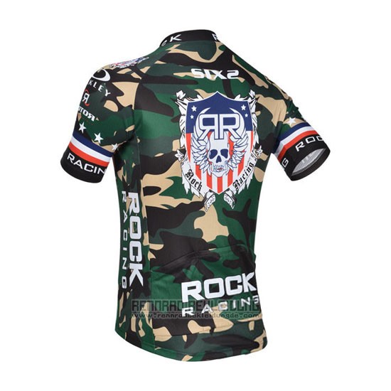 2010 Fahrradbekleidung Rock Racing Gelb und Grun Trikot Kurzarm und Tragerhose